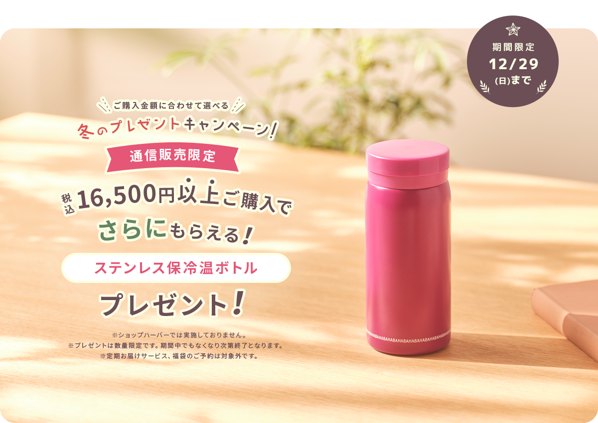ステンレス保冷温ボトルプレゼント