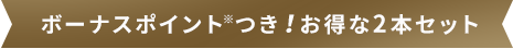 ボーナスポイントつき!お得な2本セット