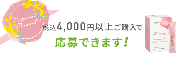 税込4,000円以上ご購入で応募できます！