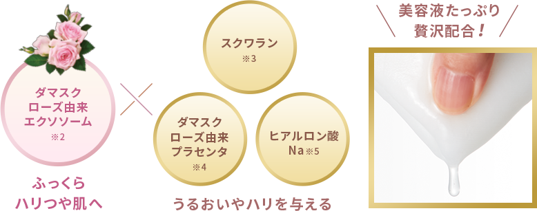 ふっくらハリつや肌へ