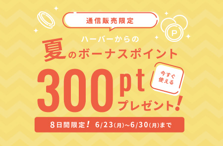 今すぐ使える！夏のボーナスポイント