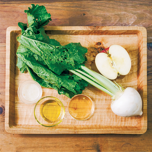 かぶとりんごの塩麹マリネ 材料