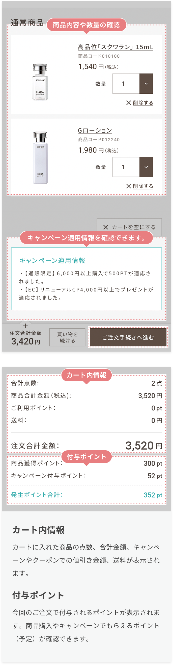 ご注文手続きへ進む