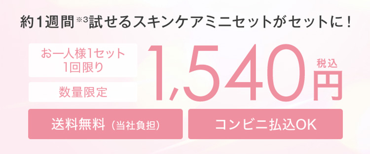 お一人様1セット1回限り 税込1,540円 全国送料無料コンビニ払込OK