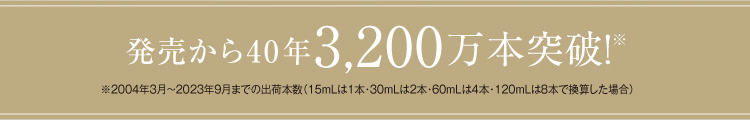 発売から40年3,200万本突破!