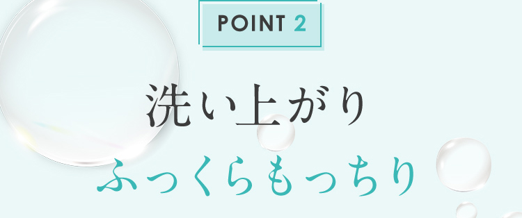 POINT2 洗い上がりふっくらもっちり