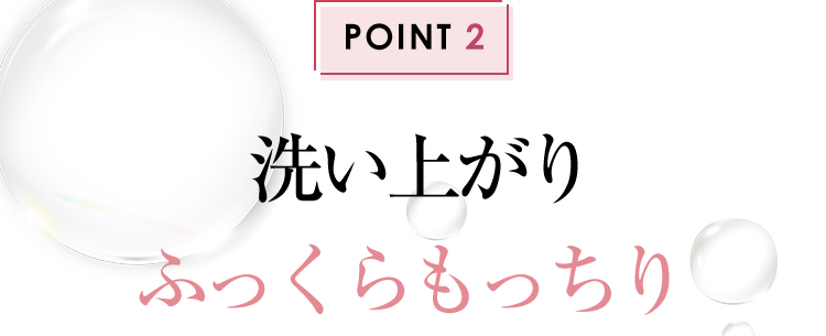 POINT2 洗い上がりふっくらもっちり